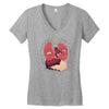 heart attack Women's V-Neck T-Shirt