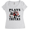 plays with trucks family matching Women's Triblend Scoop T-shirt