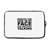 rude slogan Laptop sleeve