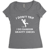 i don't trip Women's Triblend Scoop T-shirt