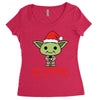 may christmas be with you Women's Triblend Scoop T-shirt