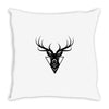 deer head vector Throw Pillow