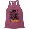 Strong Independent Motivated Taurus Racerback Tank
