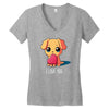 puppy love Women's V-Neck T-Shirt