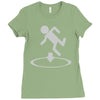 man is go Ladies Fitted T-Shirt