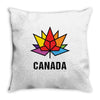 Canada Leaf LGBT Throw Pillow