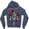 mr topstache vs jthree Zipper Hoodie