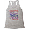 my mom is in heaven forever Racerback Tank