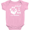 the cat in the box Baby Onesie