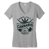 cannabis medical only Women's V-Neck T-Shirt
