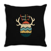 Hunting Season Retro Color 80s Style Throw Pillow