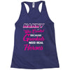 nanny was created because grandkids t shirt Racerback Tank