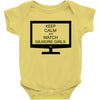 keep calm and watch gilmore girls Baby Bodysuit