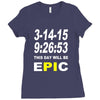 pi day 2015 pie math Ladies Fitted T-Shirt