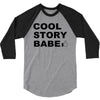 cool story bro t shirt small funny awesome meme nerdy geeky humor frat 3/4 Sleeve Shirt