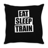 v5 eat sleep train Throw Pillow