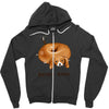beagle bagel Zipper Hoodie