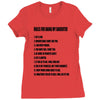 rules for dating my daughter shirt t shirt perfect father's gift Ladies Fitted T-Shirt