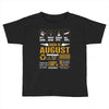 Born August  Multitasking Problem Solving Tees Toddler T-shirt