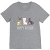 happy meowr V-Neck Tee