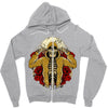 hip hop and rose Zipper Hoodie