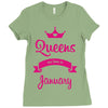 queens are born in january Ladies Fitted T-Shirt