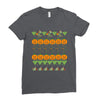 halloween ugly sweater tn featured Ladies Fitted T-Shirt