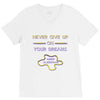 never give up on dreams V-Neck Tee