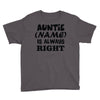 personalised auntie Youth Tee