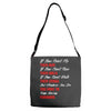 keep moving forward Adjustable Strap Totes