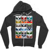 vw camper van fronts, ideal gift or birthday present Zipper Hoodie