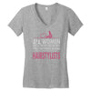 women created equal except hairstylists Women's V-Neck T-Shirt