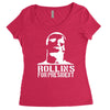 rollins for president  funny  comic henry rollins punk rock tv p Women's Triblend Scoop T-shirt