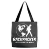 Backpacker Let's Explore The World Tote Bags