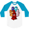 pac man ghost monsters 3/4 Sleeve Shirt
