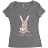 making friends Women's Triblend Scoop T-shirt