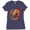 oh no not again Ladies Fitted T-Shirt