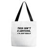 tee top joke costume rude slogan Tote Bags