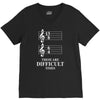 13/8 6/4 These Are Difficult Times V-Neck Tee