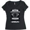 Never Underestimate the Strength of a Melanoma Cancer Warrior Women's Triblend Scoop T-shirt