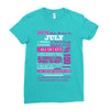 quens are born in july Ladies Fitted T-Shirt
