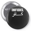 infidel t shirt  english retro cool Pin-back button