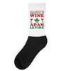 all i want for christmas is wine and adam levine Socks