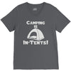 camping is intents V-Neck Tee