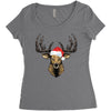 noel deer Women's Triblend Scoop T-shirt