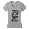Life After Death Mess With My Daughter Women's V-Neck T-Shirt