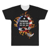 American Flag Q Fire All Over Men's T-shirt