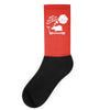 never give up on dreams ladies fitted Socks