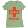nude beach   lifeguard Ladies Fitted T-Shirt