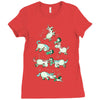 angry unicorns Ladies Fitted T-Shirt